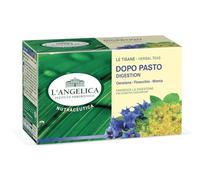 L'Angelica, Tisana Funzionale Dopo Pasto Digestiva, a Base di Genziana, Anice e Menta, Senza Lattosio, Vegan, 10 Confezioni da 20 Filtri