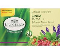 L'Angelica, Tisana Linea Silhouette, Tisana Funzionale con Tè Verde e Caffè Verde per Aiutarti a Ritrovare il Peso Forma, Azione Drenante, Vegan, 10 Confezioni da 20 Filtri