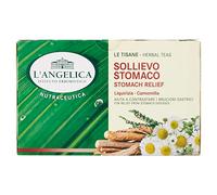 L'Angelica, Tisana Sollievo dello Stomaco, Dall'Azione Lenitiva e Calmante Contro i Bruciori Gastrici, Vegan - Confezione da 18 Filtri