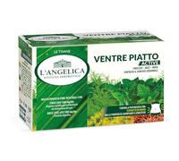 L'Angelica, Tisane Active, Ventre Piatto, Con Anice Stellato, Finocchio, Carvi e Menta, Contrasta il Gonfiore, Favorisce la Digestione, Senza Glutine, Lattosio, Vegana, 1 Confezione da 18 Filtri