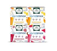 L'Angelica Waterstick Cassa Mista, 3 Gusti, Ananas e Mango, Anguria e Fragola, Lampone e Cocco, Drenante, Vitamine e Sali Minerali, Zero Zuccheri e Calorie, Senza Conservanti, 4 Astucci da 12 Stick