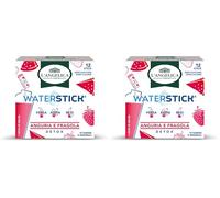 L'Angelica, Waterstick, Gusto Anguria e Fragola, Detox, Con Vitamine e Minerali, Contro Stanchezza e Affaticamento, Zero Zuccheri & Zero Calorie, Senza Conservanti, 1 Astuccio da 12 Stick