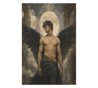 L'angelo oscuro Lucifero Puzzle 1000 Pezzi in Legno, Gioco per Famiglia