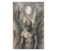 L'angelo oscuro Lucifero Puzzle 1000 Pezzi in Legno, Rompicapo