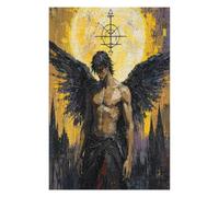 L'angelo oscuro Lucifero Puzzle 1000 Pezzi in Legno, Sfida di Logica