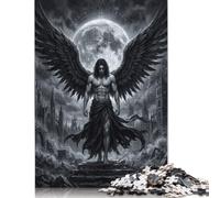 L'angelo oscuro Lucifero rovina la luna Puzzle 1000 Pezzi, Design Creativo