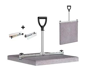 LANGFIT® MS-PH2062L-H2 - Set di sollevatori a piastre da 30 a 62 cm, per la schiena con manico extra lungo, prodotto in Germania, con ganasce extra per piastrelle per fughe strette