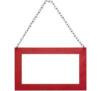 langgutt rans Port scudo di 40 x 25 cm | rueckstrahlend | con 50 cm Acciaio Catena | 1 pezzi