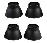 Langham Elephant Feet Furniture Raisers set, altezza 9 cm, nero