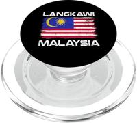 Langkawi Bandiera Malesia Distressed Orgoglio Malese PopSockets PopGrip per MagSafe
