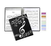 Langl - Raccoglitore a , 40 tasche, 80 pagine, raccoglitore per documenti, impermeabile, per note di pianoforte, opere d'arte, foto, documenti aziendali, album ricordi