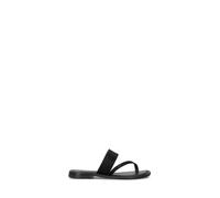 L'ANGOLO DEL CUOIO Ciabatta donna nera in pelle 37
