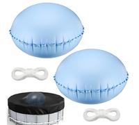 LangRay Cuscino Invernale per Piscina Rotondo, 120 x 120 cm, Cuscino d'Aria per Piscina Invernale, Accessorio per la Copertura della Piscina, Cuscino Gonfiabile Portatile per Piscina (2pcs)