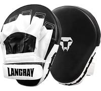 LangRay Pad Boxe e Guantoni Curvi - Colpitore Scudo per Karate, Muay Thai Kick, Sparring, Arti Marziali