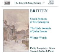 Audio Cd Benjamin Britten - English Song Series 7