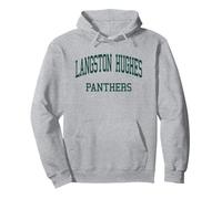 Langston Hughes High School HS Fairburn GA retrò Felpa con Cappuccio