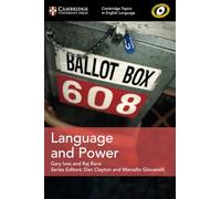 Gary Ives Raj R Cambridge Topics in English Language Language and Po (Tascabile)
