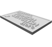 Language Exchange Sign for Spanish-English Meetups - Portable Identifier