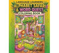 Language learners alphabet safari & word quest coloring book cover