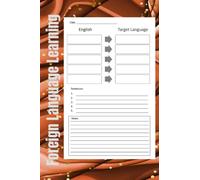 Language Learning Notebook: Journal, practice and learn a new language using a notebook to track new words, parts of speech and vocabulary.