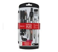 ( language_tag:en_GB, value:"Aristo School Compass Set (9 pezzi Compass Set con accessori, 2 fodere pigmenti e 1 penna fine piombo in custodia) Nero/Argento")