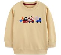 Langubaby Ragazzo Felpa Senza Cappuccio Natale Dinosauro Cotone Manica Lunga Casual Pullover per Bambini 3-4 Anni