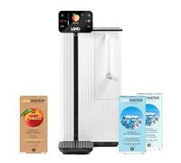 LANGWATER Purificatore d'acqua e mineralizzazione TheWell2 - Filtrazione acqua senza installazione (osmosi inversa, UV) aggiunta di minerali/aromi - Starter Kit con filtri, 2 packs Minerali,1 Pesca