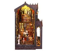 LANGWEI Angolo per Libri in Legno Fai da Te, Meravigliose Statuette da Studio, Miniature, Fermalibri, Libreria Fatta A Mano per Amici, Regali di Compleanno, Decorazioni per La Casa, Artigianato