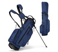 LANGWEI Blu,Borsa da Golf con Supporto, Borsa da Golf Leggera con Supporto per Uomo E Donna, Borsa da Trasporto con Doppia Tracolla per Il Campo Pratica