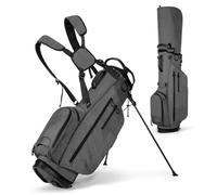 LANGWEI Grigio,Borsa da Golf con Supporto, Borsa da Golf Leggera con Supporto per Uomo E Donna, Borsa da Trasporto con Doppia Tracolla per Il Campo Pratica