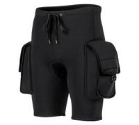 LANGWEI Nero,3XL,Pantaloncini da Sub con Tasca, Pantaloncini Tecnici in Neoprene da 3 Mm, Pantaloni Unisex Impermeabili per Pesca Subacquea, Surf, Canoa E Kayak