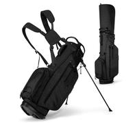 LANGWEI Nero,Borsa da Golf con Supporto, Borsa da Golf Leggera con Supporto per Uomo E Donna, Borsa da Trasporto con Doppia Tracolla per Il Campo Pratica