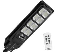 LANGY Lampione Stradale Solare 200W, 20000mAh Batteria 360 PCS LED Alta Luminosità, Lampada da Esterno a Energia Solare, Luce da Poste Stradali per Sicurezza da Crepuscolo