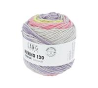 LangYarns - Gomitolo di lana merino 120 degrade, 50 g, colore: 15, pastello, un fantastico filato per tutto l'anno