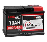 LANGZEIT batteria auto AGM 70Ah 12V start-stop VRLA sostituito 75Ah