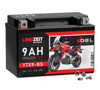 LANGZEIT YTX9-BS Batteria Moto 12V 9Ah 50812 ETX9-BS GTX9-BS CTX9-BS 8Ah