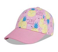 LANGZHEN Bambino Baseball cap Regolabile Cappelli Sole Bambini Protezione Cappelli da Baseball per Ragazzi e Ragazze (S-Pink Ananas)