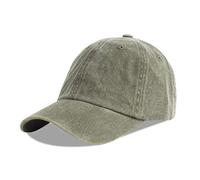 LANGZHEN Unisex Baseball cap 100% Cotone Adatto Uomini Donne Lavato Denim Regolabile Dad Hat (Army Green)