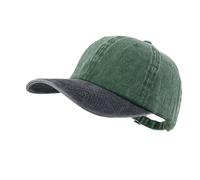 LANGZHEN Unisex Baseball cap 100% Cotone Adatto Uomini Donne Lavato Denim Regolabile Dad Hat (Grigio Nero, Taglia Unica)