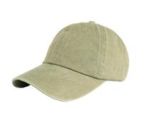 LANGZHEN Unisex Baseball cap 100% Cotone Adatto Uomini Donne Lavato Denim Regolabile Dad Hat (Khaki)