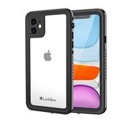 Lanhiem Cover Compatibile con iPhone 11 (6.1") Impermeabile [IP68 Waterproof e 360 Gradi Protezione] Custodia Subacquea Antiurto Resistente Rugged con Protezione dello Schermo per iPhone 11,Nero
