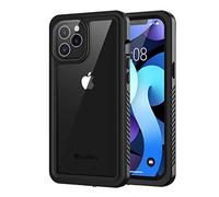 Lanhiem Cover Compatibile con iPhone 12 PRO Impermeabile [IP68 Waterproof e 360 Gradi Protezione] Custodia Subacquea Antiurto Resistente Rugged con Protezione dello Schermo per iPhone 12 PRO 6.1",Nero