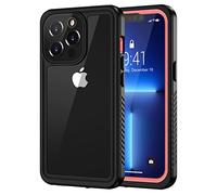 Lanhiem Cover Compatibile con iPhone 13 PRO Max Impermeabile (6,7") [IP68 Waterproof e 360 Gradi Protezione] Custodia Subacquea Antiurto con Protezione dello Schermo per iPhone 13 PRO Max 5G,Rosa