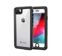 Lanhiem Cover Compatibile con iPhone 7/8/SE 2020/SE 2022 Impermeabile [IP68 Waterproof e 360 Gradi Protezione] Custodia Subacquea Antiurto Rugged con Protezione dello Schermo per iPhone SE 2/3,Nero