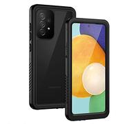 Lanhiem Cover Compatibile con Samsung Galaxy A52 5G&4G/A52s Impermeabile [IP68 Waterproof e 360 Gradi Protezione] Custodia Subacquea Antiurto Rugged con Protezione dello Schermo per A52s 5G,Nero
