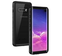 Lanhiem Cover Compatibile con Samsung S10 Plus Impermeabile [IP68 Waterproof e 360 Gradi Protezione] Custodia Subacquea Antiurto Resistente Rugged con Protezione dello Schermo per Galaxy S10+,Nero