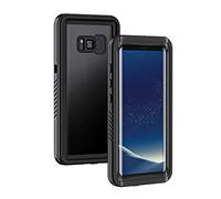 Lanhiem Cover Compatibile con Samsung S8 Plus Impermeabile [IP68 Waterproof e 360 Gradi Protezione] Custodia Subacquea Antiurto Resistente Rugged con Protezione dello Schermo per S8 Plus,Nero