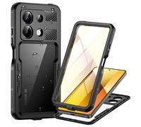 Lanhiem Cover Compatibile con Xiaomi Redmi Note 13 Impermeabile [IP68 Waterproof] Custodia Subacquea Antiurto Resistente con Protezione dello Schermo per Redmi Note 13 5G,Nero