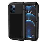 Lanhiem Cover Per iPhone 12/12 Pro Antiurto,indistruttibile[Antishock e Resistente][Supporta la Ricarica Wireless] Rugged Militare Anticaduta Protezione per iPhone 12 Pro,Nero