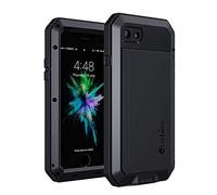 Lanhiem Cover Per iPhone SE 2022,Cover Antiurto iPhone 7/8/SE 2020 [Supporta la Ricarica Wireless] Protezione dello Schermo Rugged Militare Custodia per iPhone SE 2/3-Nero
